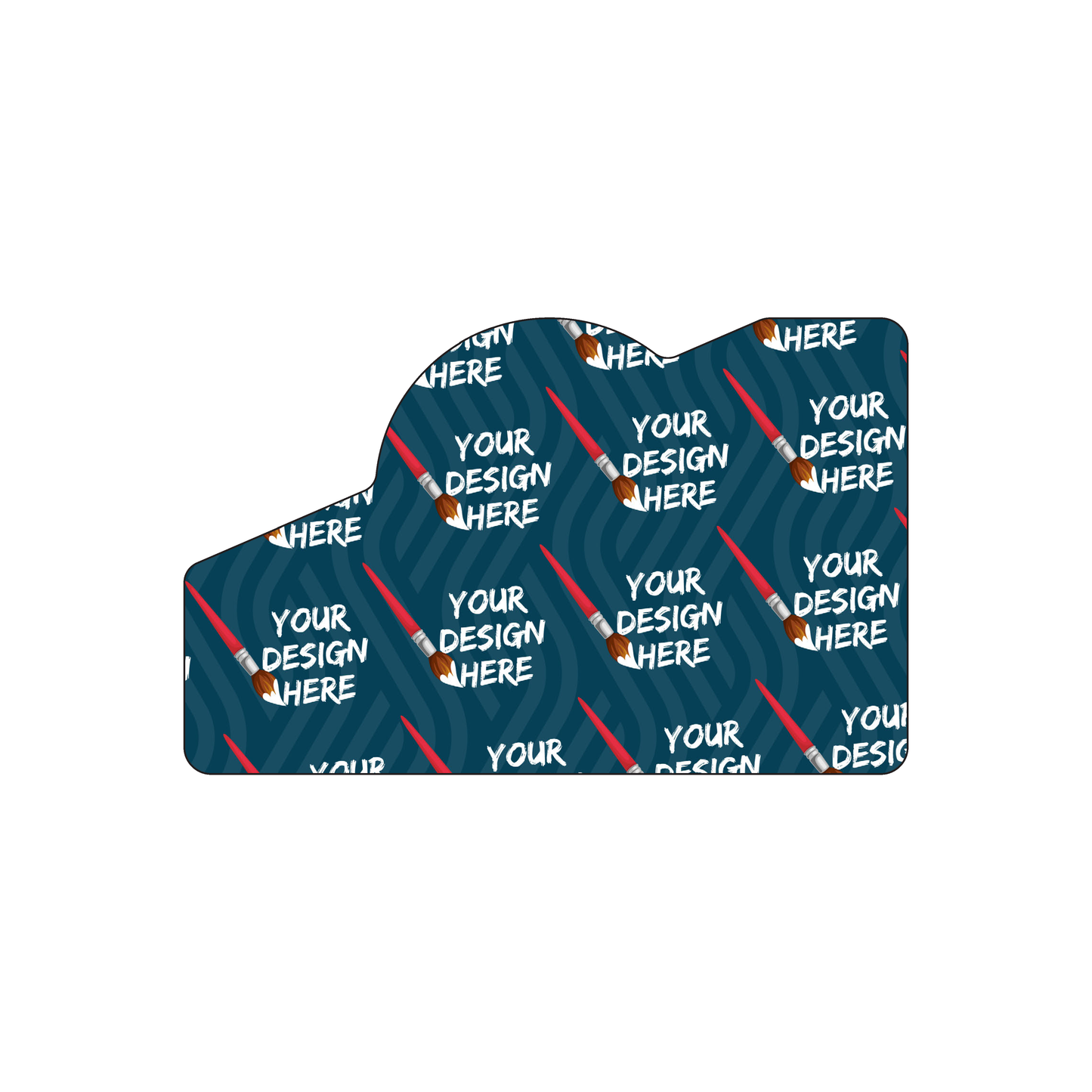 Custom Plastic 3.375" x 2.125" Slant with Bump Cards