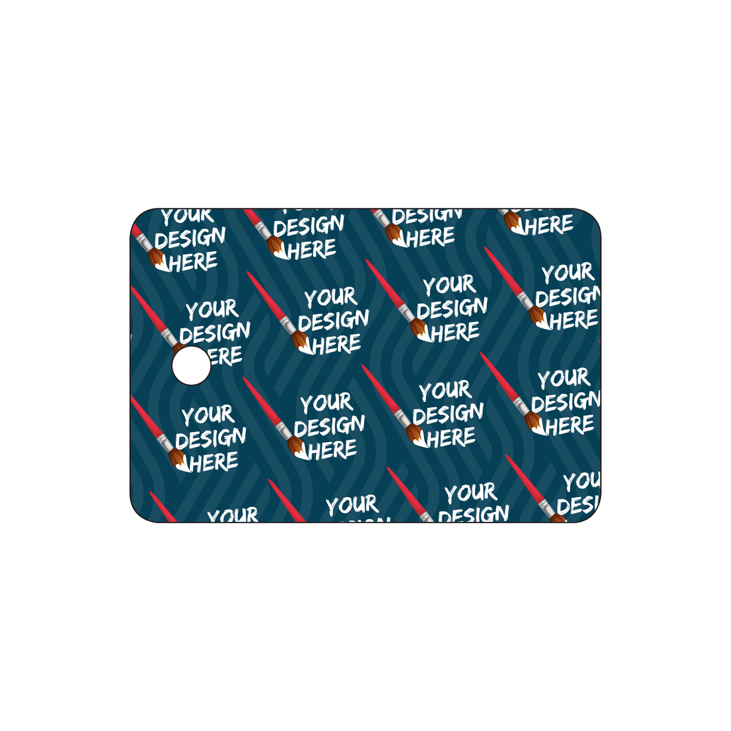 Custom Plastic 3" x 2" Rectangle Tags