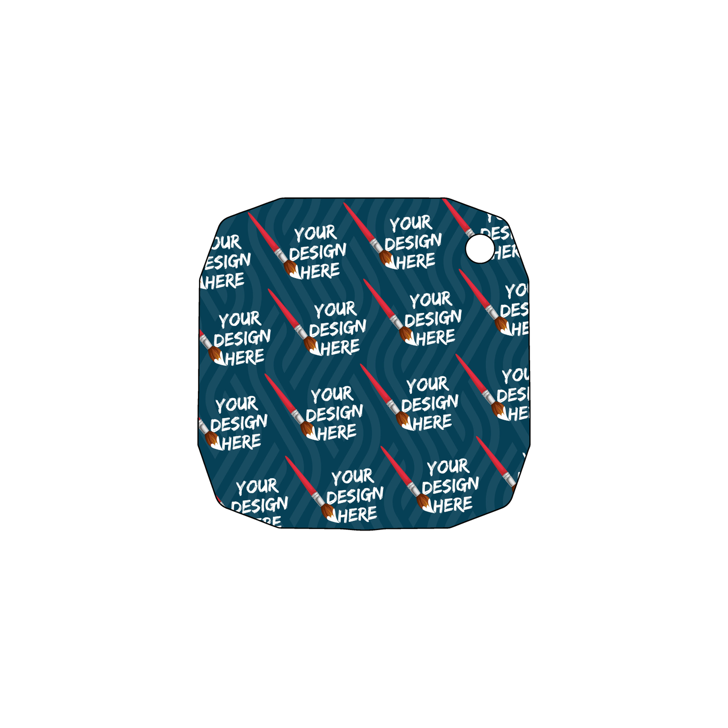 Custom Plastic 2.125" x 2.125" Rigid Key Tags