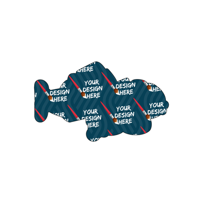 Custom Plastic 3.375" x 2" Character Shape Cards