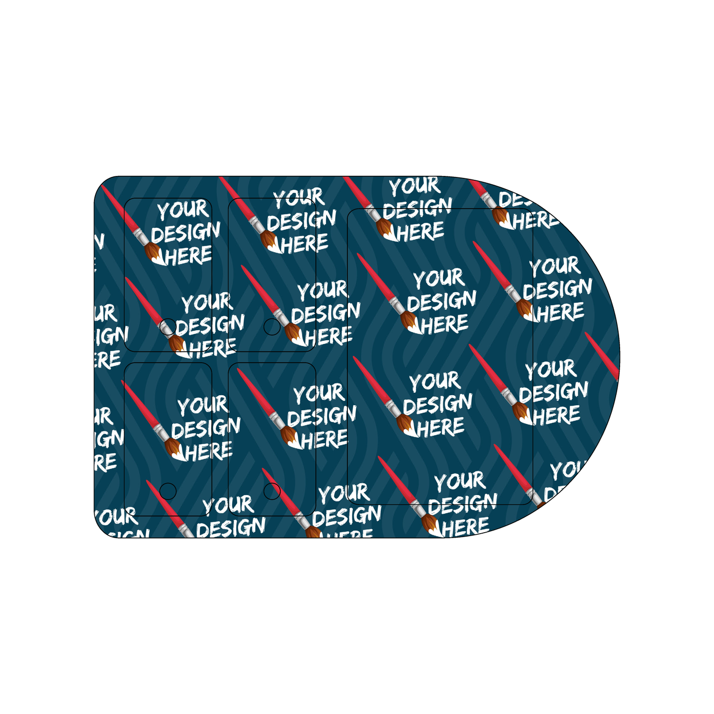 Custom Plastic Punch-Out Card and Four Key Tag Combo