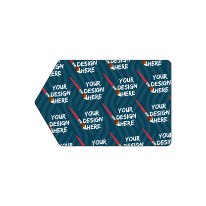 Custom Plastic 3.375" x 2.125" Pointed Cards