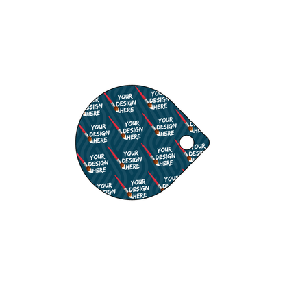Custom Plastic 1.5" x 1.75" Tear Drop Key Tags