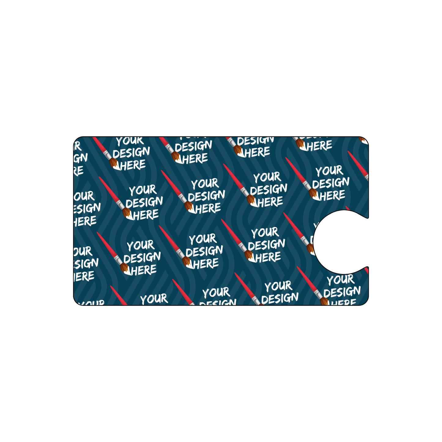 Custom Plastic 3.5" x 2.5" with Hole Cut-Out Cards