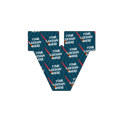 Custom Plastic 3" x 2.65" V Shape Cards