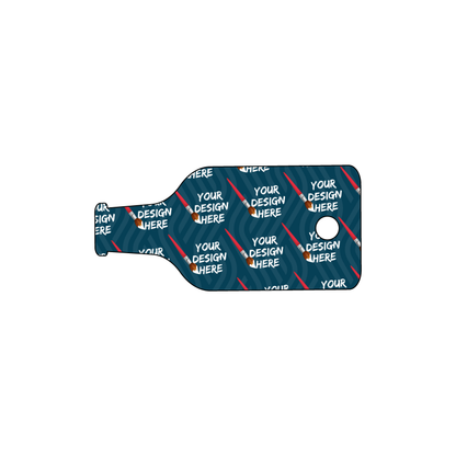 Custom Plastic 2.125" x 1" Bottle Shape Key Tags