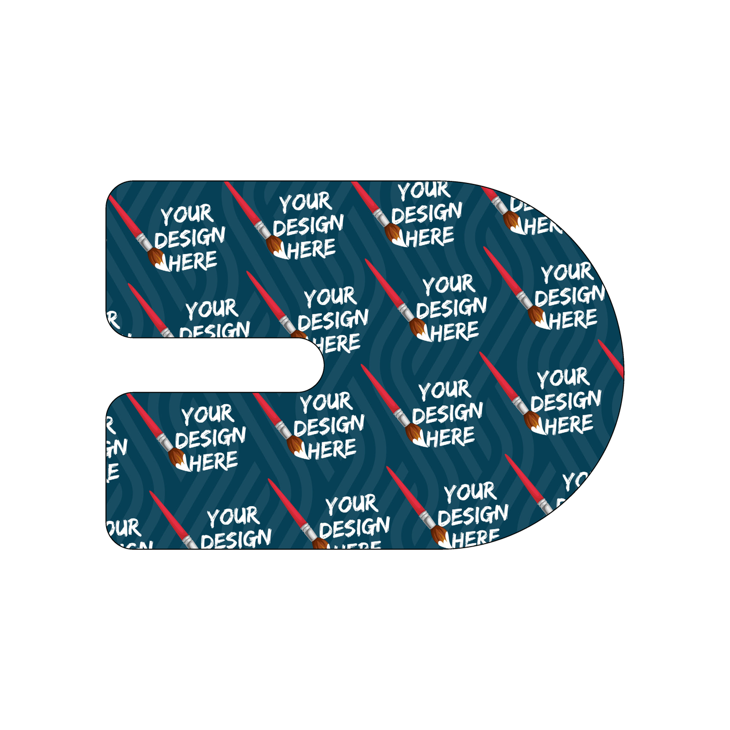 Custom Plastic 3.375" x 4.75" U Shape Cards