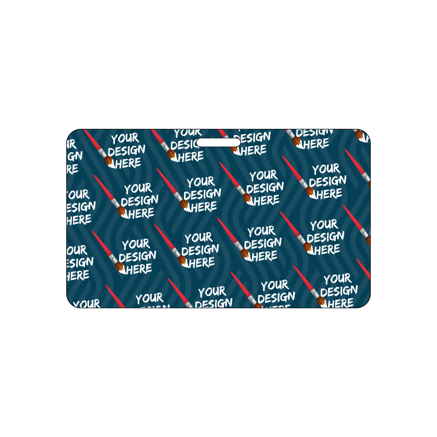 Custom Plastic 4.25" x 2.5" Horizontal Badges