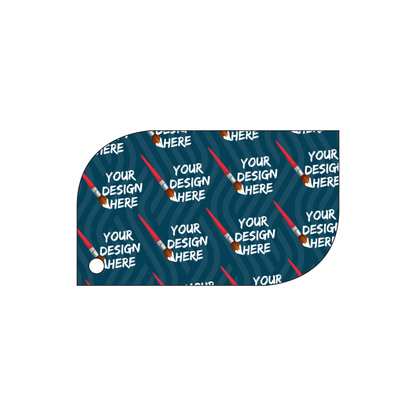 Custom Plastic 2.75" x 1.625" Leaf Shape Key Tags