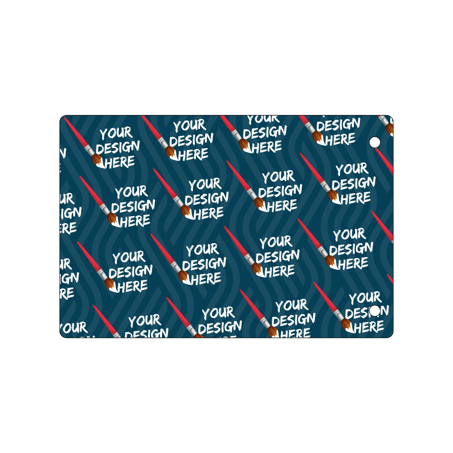 Custom Plastic 4" x 6" Two Hole Rectangle Signage
