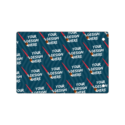 Custom Plastic 4" x 6" Two Hole Rectangle Signage