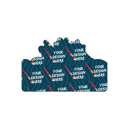 Custom Plastic 3.375" x 2.125" Explosion Shape Cards