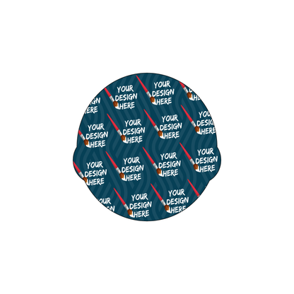 Custom Plastic 3" x 3" Circle Cards with Bumps