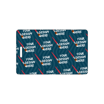 Custom Plastic 4" x 2.5" Vertical Badges