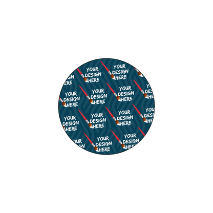 Custom Plastic 2.0625" Circle Shape Cards