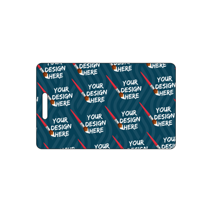 Custom Plastic 3.25" x 2" Small Vertical Badges