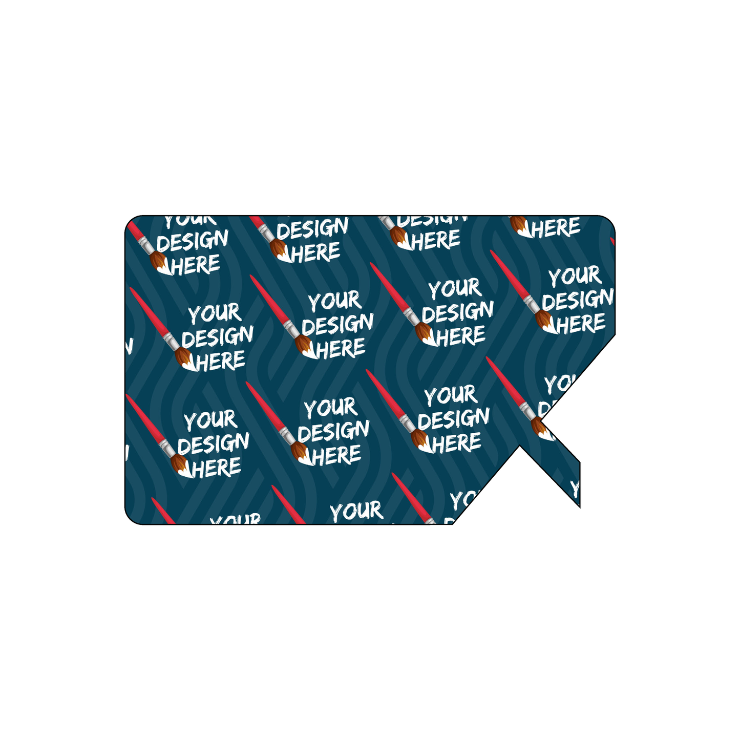 Custom Plastic 2.125" x 3.375" Speech Bubble Cards