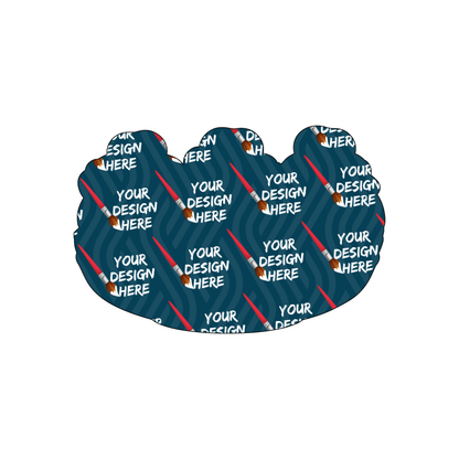 Custom Plastic 3.75" x 2.5" Banana Split Shape Cards