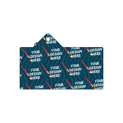 Custom Plastic 3.75" x 2.5" House Shape Tags