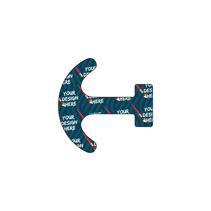 Custom Plastic 2" x 2" Anchor Shape