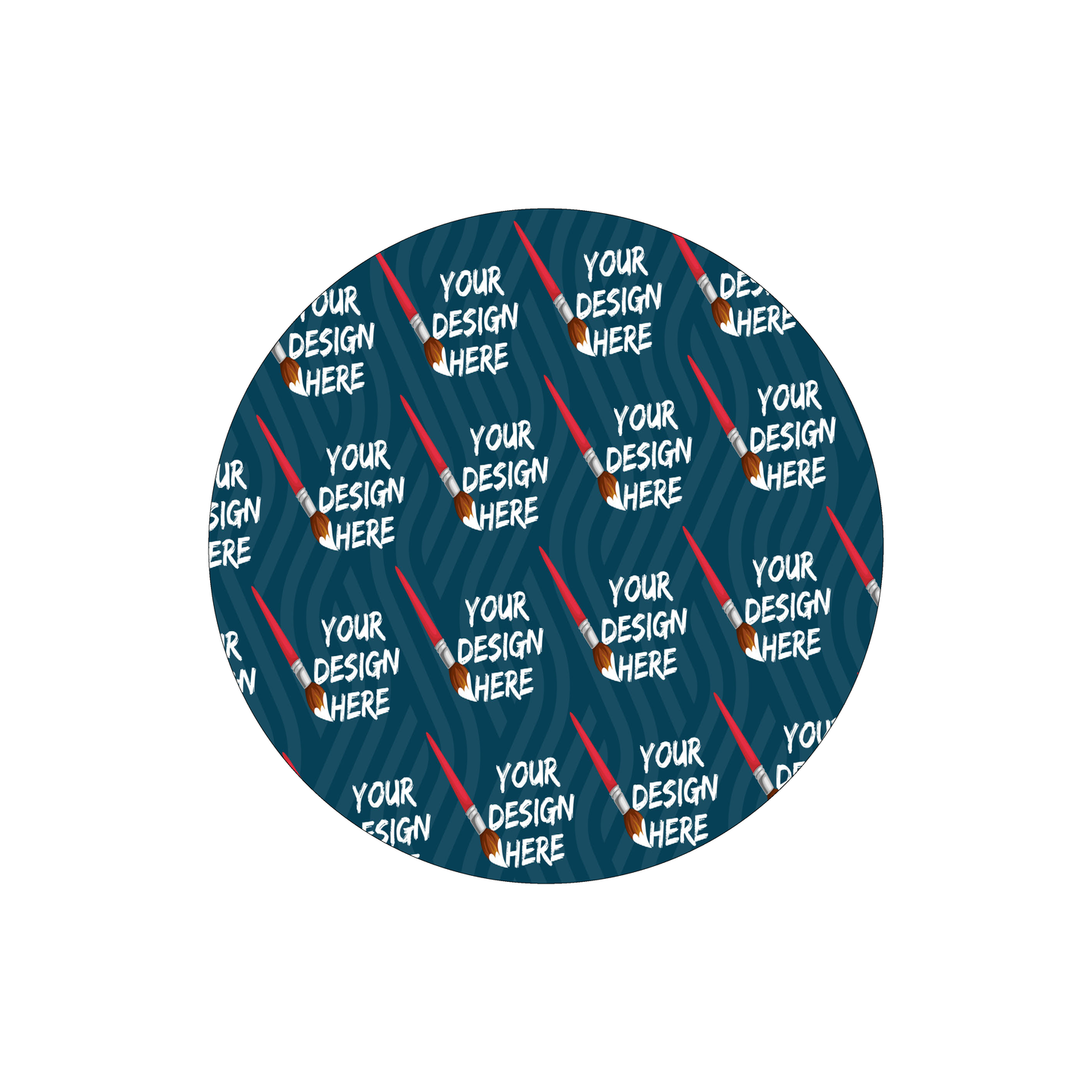Custom Plastic 11.5" Large Circle Signage
