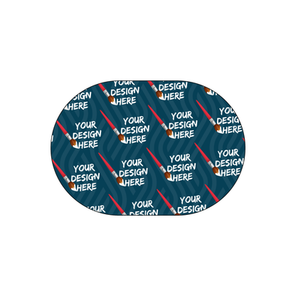 Custom Plastic 2.25" x 3.25" Oval Shape Cards