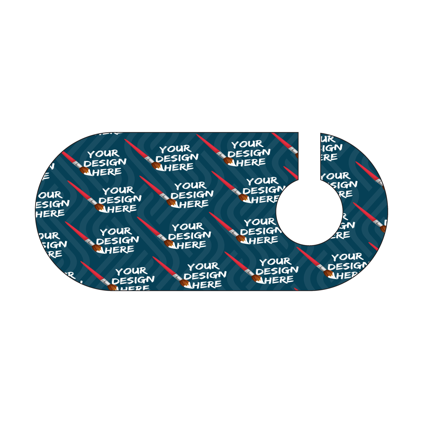 Custom Plastic 3.5" x 7.8" Rounded Hangers