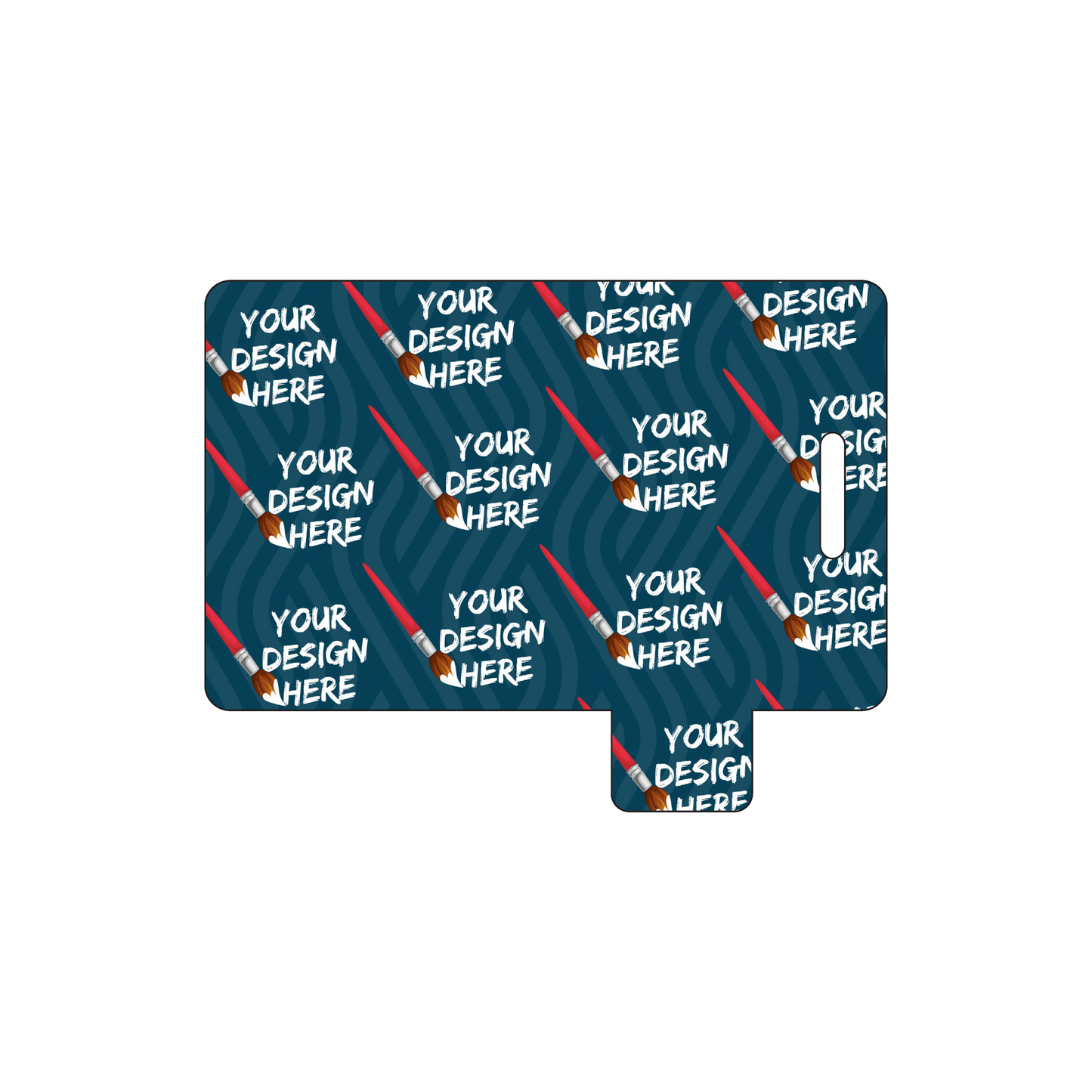 Custom Plastic 2.6258" x 3.375" Tabbed Page 2 Luggage Tags