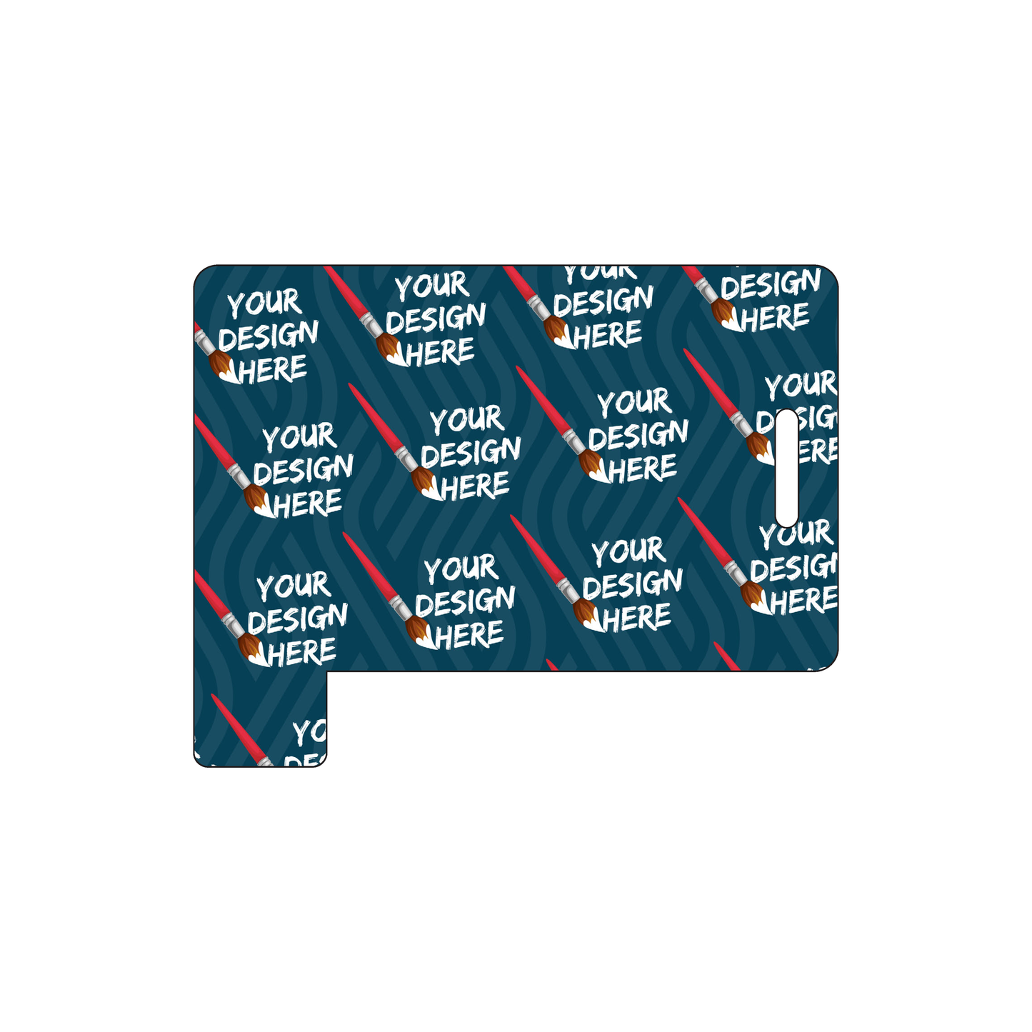 Custom Plastic 2.6258" x 3.375" Tabbed Page 5 Luggage Tags