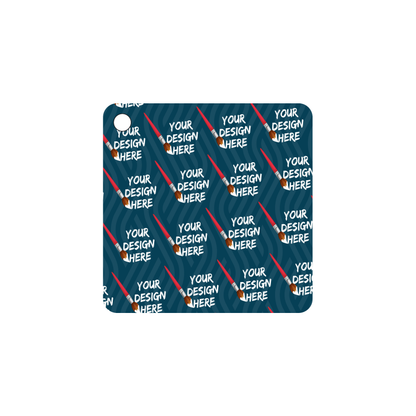 Custom Plastic 3" x 3" Square Tags