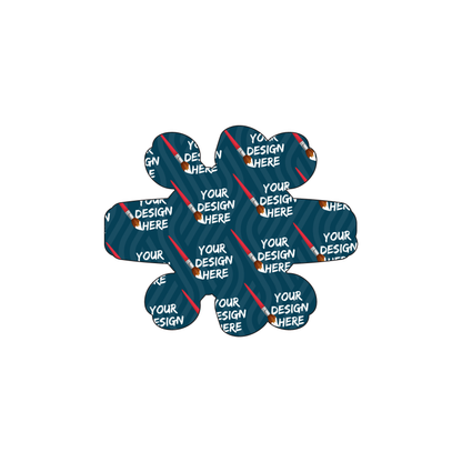 Custom Plastic 2.55" x 2.125" Germ Shape Cards