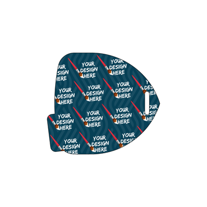 Custom Plastic 2.7" x 3" Guitar Pick Shape Luggage Tags