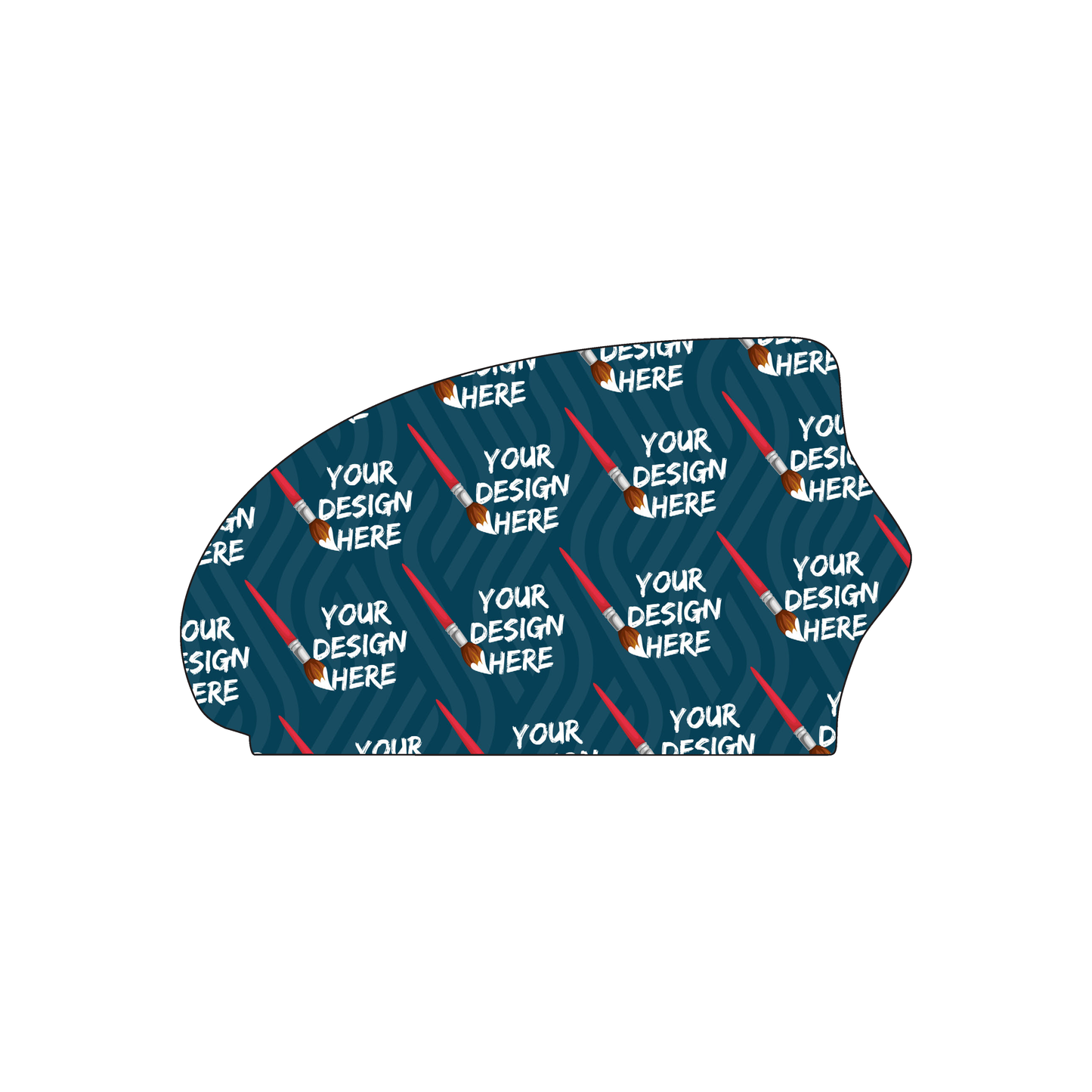 Custom Plastic 3.5" x 2" Cockpit Shape Cards