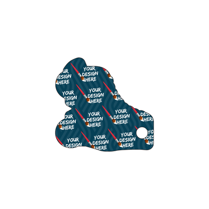 Custom Plastic 2" x 2.1" Roller Skate Shape Key Tags