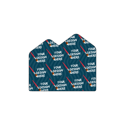 Custom Plastic 2.5" x 2.125" Mountain Shape Cards