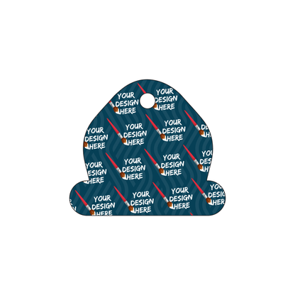 Custom Plastic 2.5" x 2.18" Badge Logo Shape Key Tags