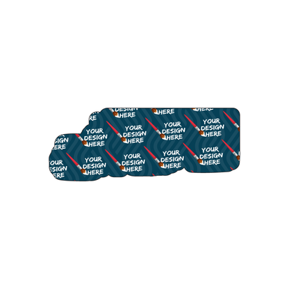 Custom Plastic 3.325" x 1.27" Semi Truck Shape Cards