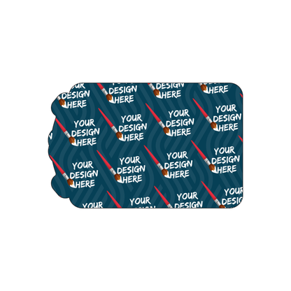 Custom Plastic 3.5" x 2.25" Frame Shape Cards