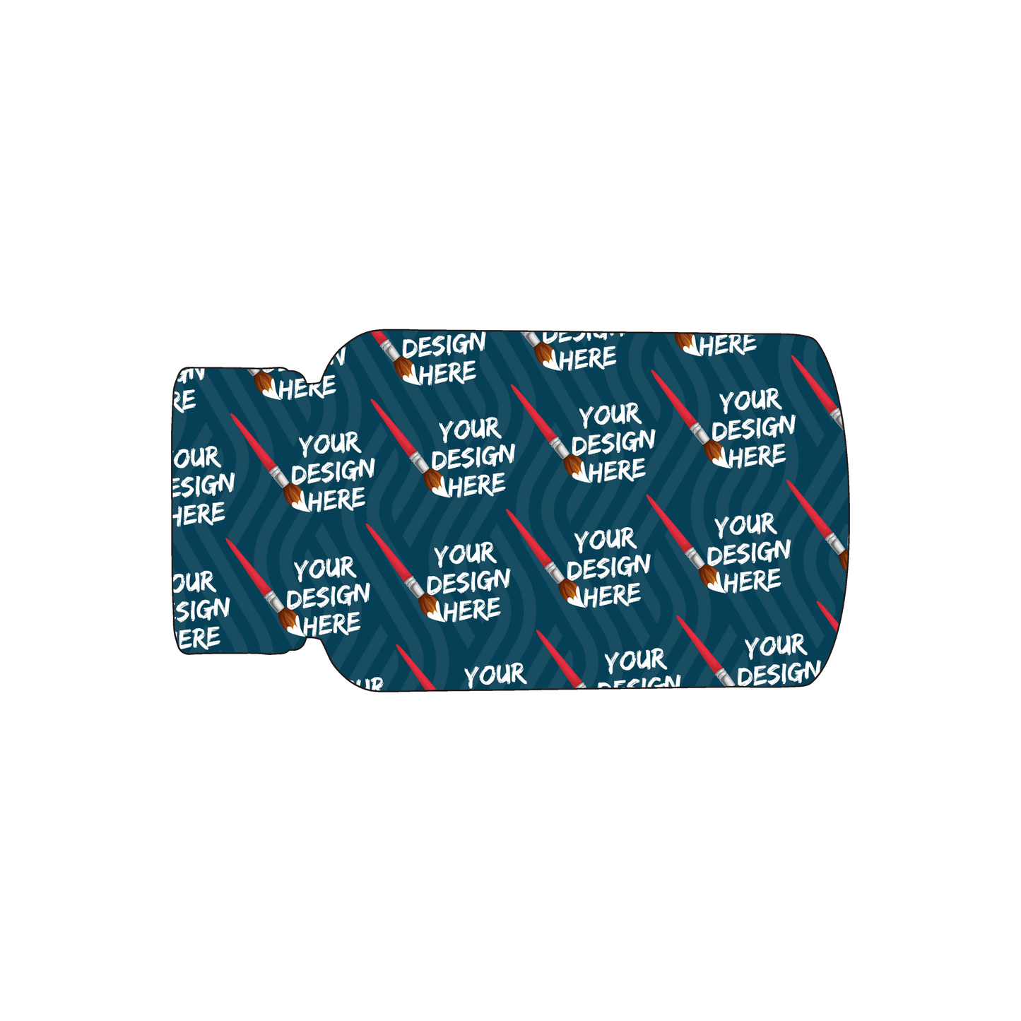 Custom Plastic 3.375" x 1.8" Pill Bottle Shape Cards