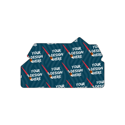 Custom Plastic 3.48" x 2.1" House Shape Cards