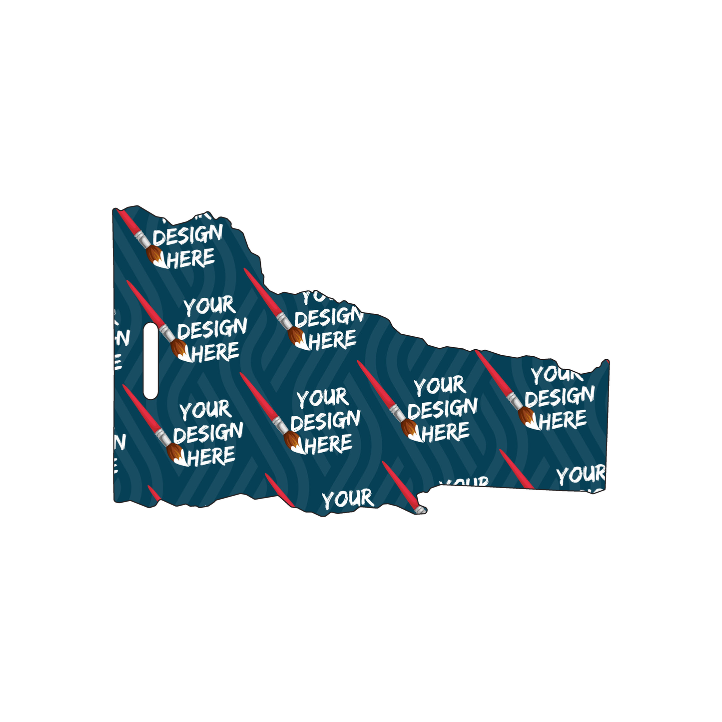 Custom Plastic 4" x 2.5" Vermont Shape Luggage Tags