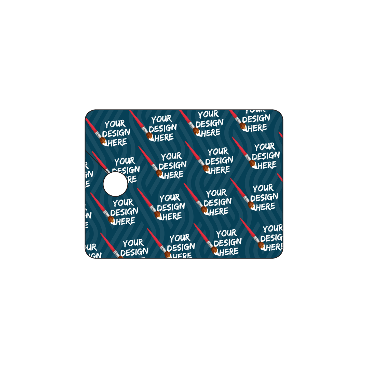 Custom Plastic 1.5" x 2" Key Tags with Cut