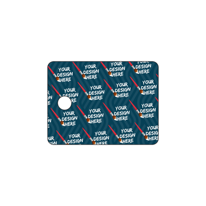 Custom Plastic 1.5" x 2" Key Tags with Cut
