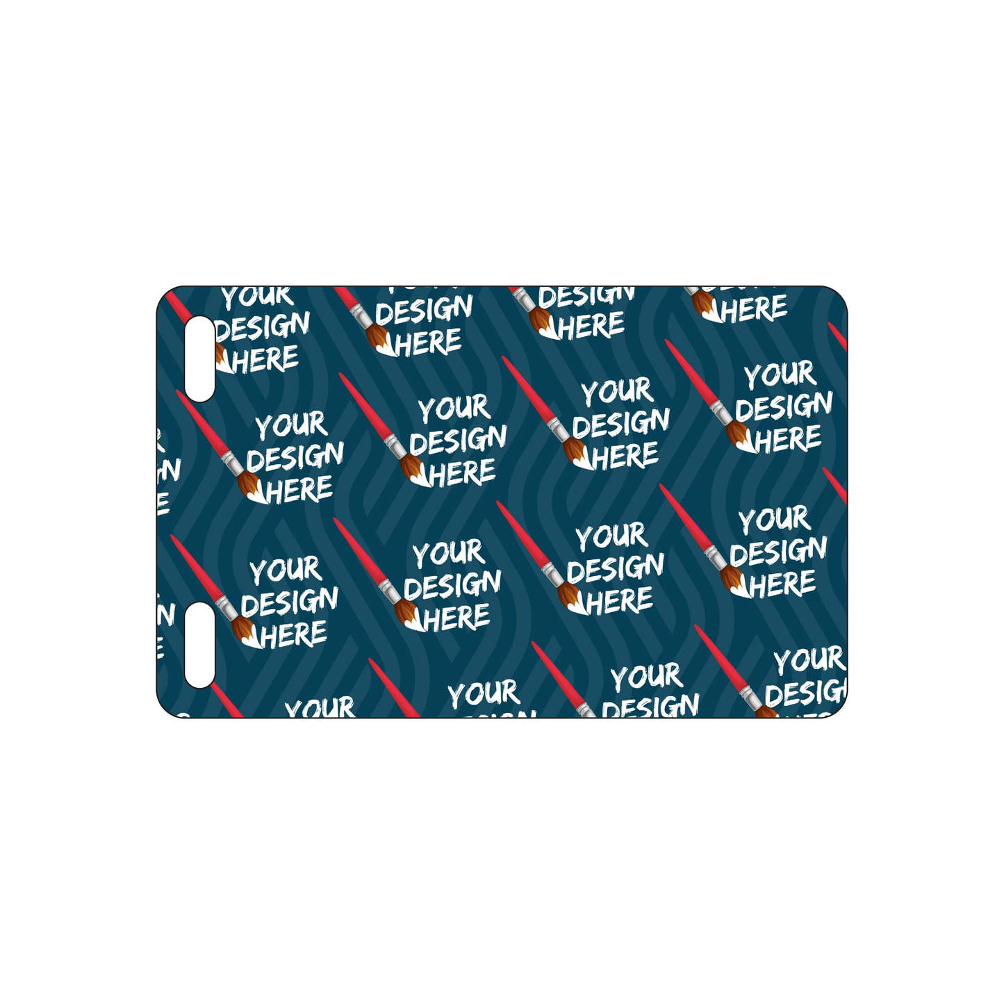 Custom Plastic 4" x 2.5" Two Slot Vertical Badges