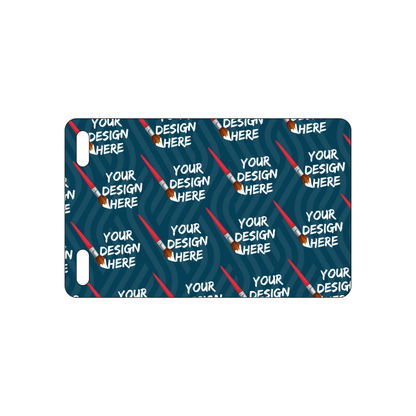Custom Plastic 4" x 2.5" Two Slot Vertical Badges