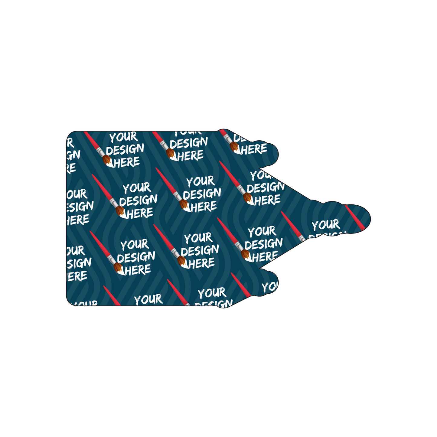 Custom Plastic 4.25" x 2.5" Church Shape Promo Cards