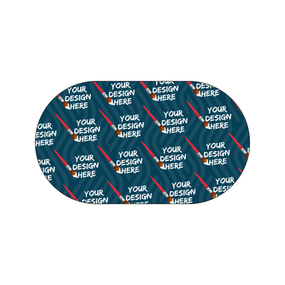 Custom Plastic 3.5" x 2" Oval Cards