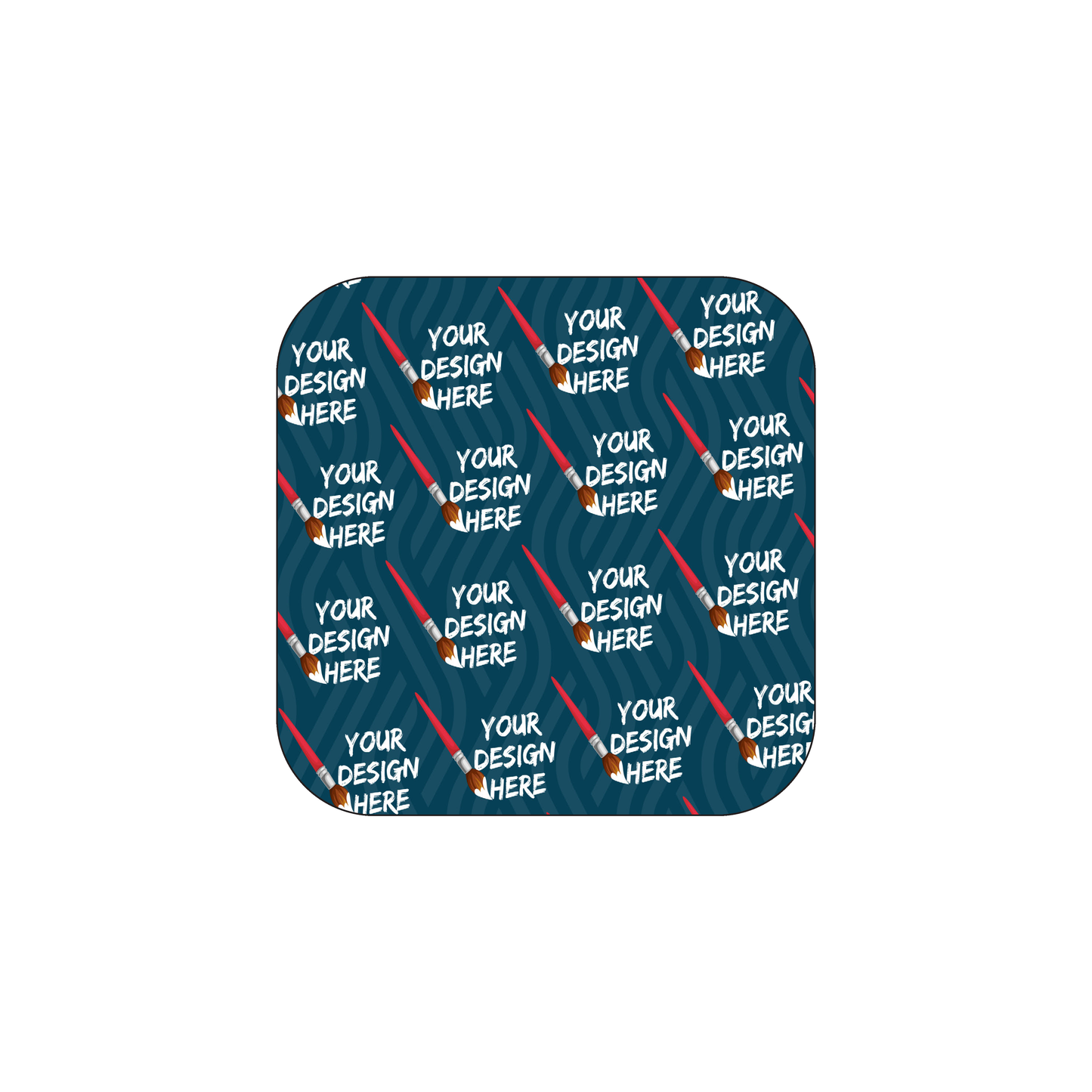 Custom Plastic 2.75" x 2.75" Rounded Square Cards