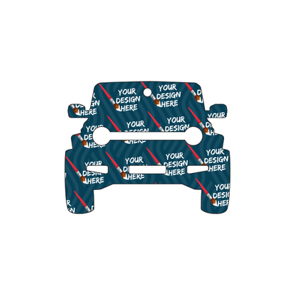 Custom Plastic 2.5" x 2" Jeep shape Key Tags