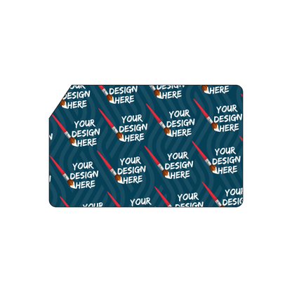 Custom Plastic 3.375" x 2.125" Clipped Corner Cards
